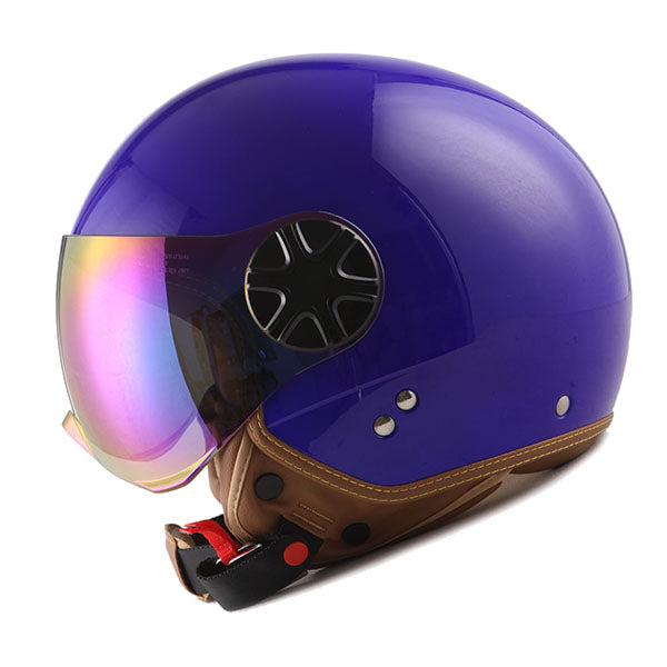 1Storm Motocycle Scooter Bike Open Face/Half Face Helmet Classic: HG252