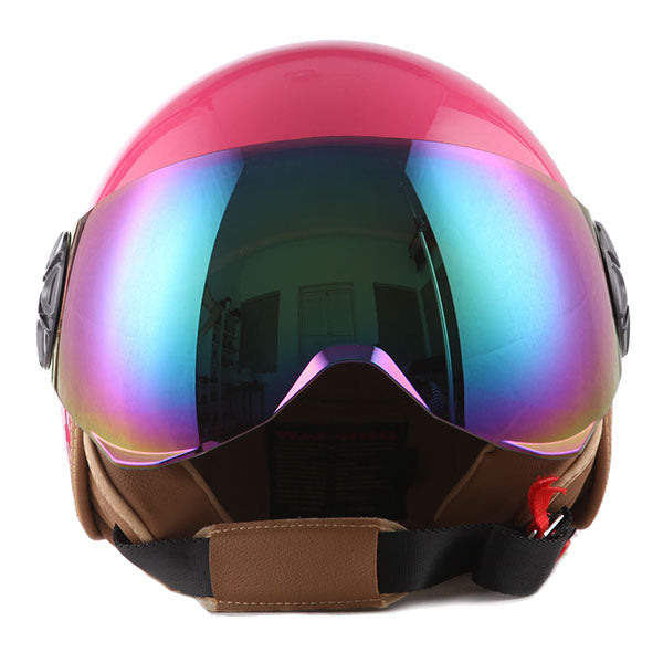 1Storm Motocycle Scooter Bike Open Face/Half Face Helmet Classic: HG252
