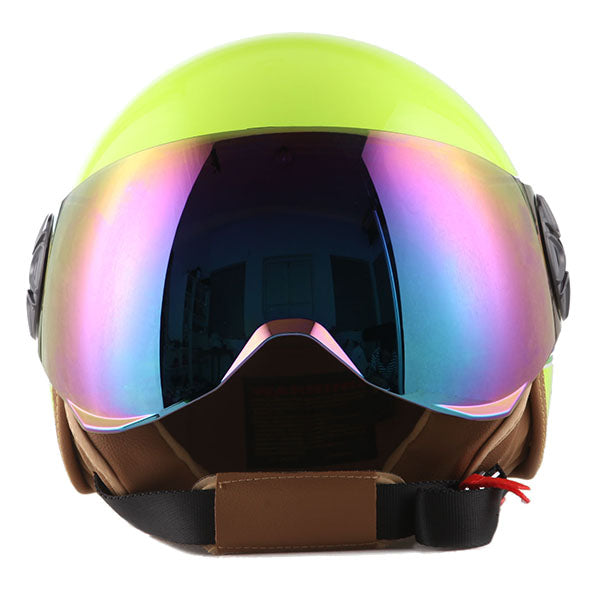 1Storm Motocycle Scooter Bike Open Face/Half Face Helmet Classic: HG252