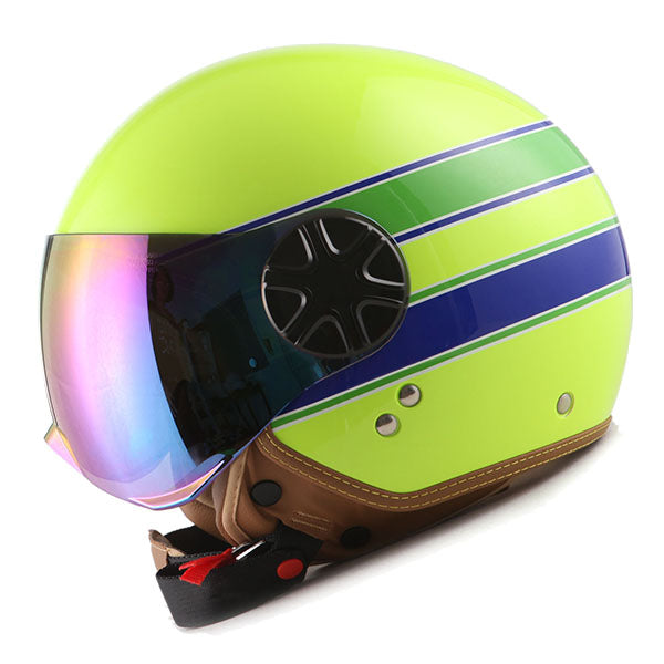 1Storm Motocycle Scooter Bike Open Face/Half Face Helmet Classic: HG252