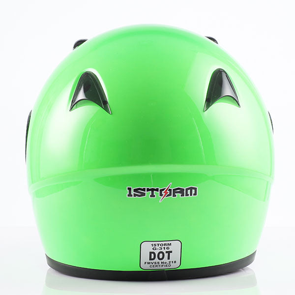 1Storm Motorcycle Motocross Street Bike BMX MX Youth Kids Full Face Helmet: HG316