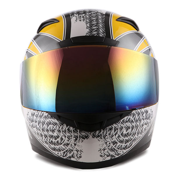 1STORM MOTORCYCLE BIKE FULL FACE HELMET BOOSTER: HG335ABS