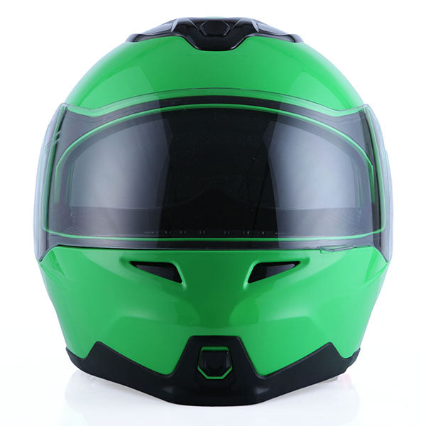 1Storm Motorcycle Street Bike Modular/Flip up Dual Visor/Sun Shield Full Face Helmet: HG339