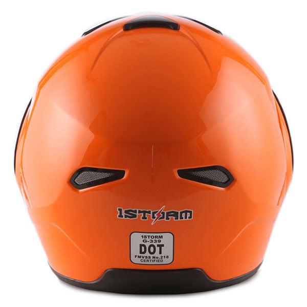 1Storm Motorcycle Street Bike Modular/Flip up Dual Visor/Sun Shield Full Face Helmet: HG339