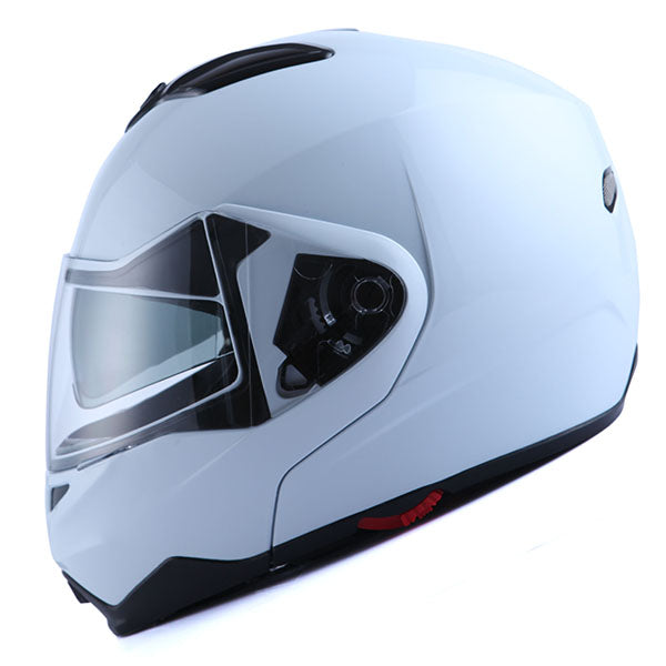 1Storm Motorcycle Street Bike Modular/Flip up Dual Visor/Sun Shield Full Face Helmet: HG339