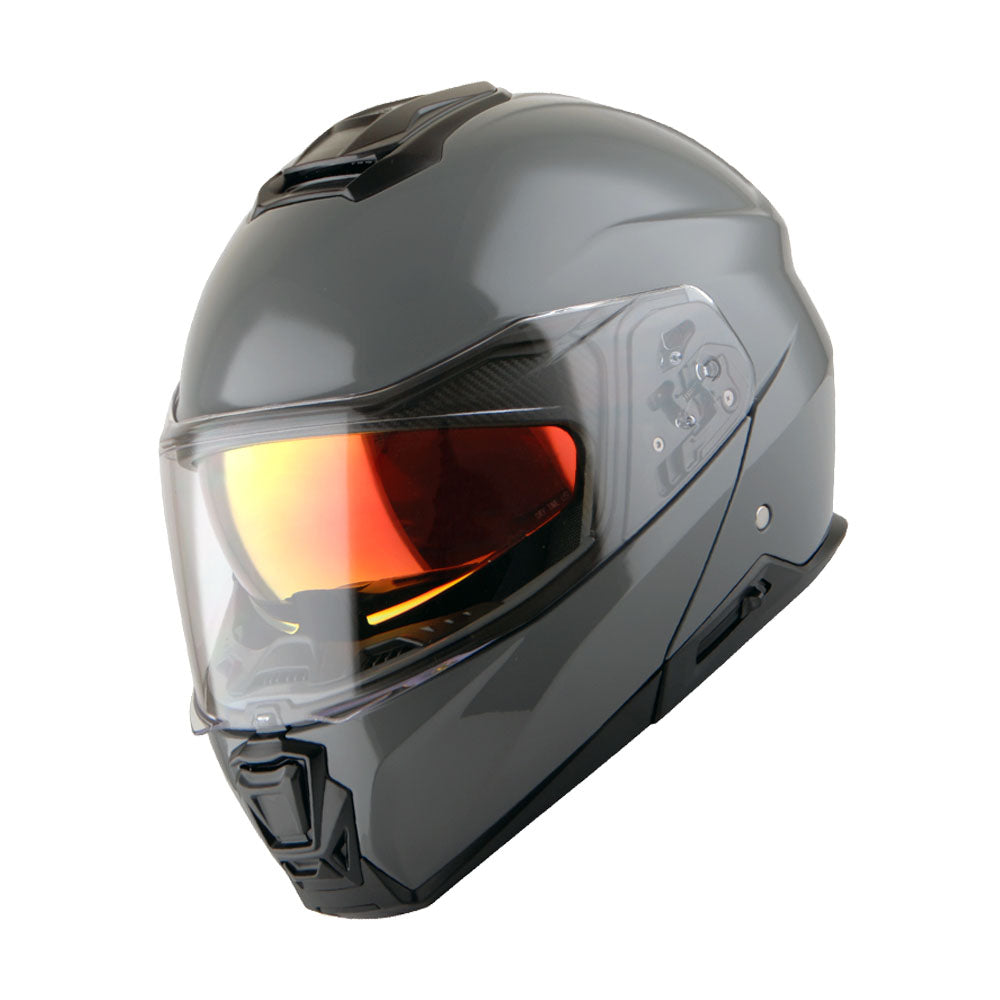 Martian Motorcycle Modular Full Face Helmet Flip up Dual Visor Golden Sun Shield: HG362