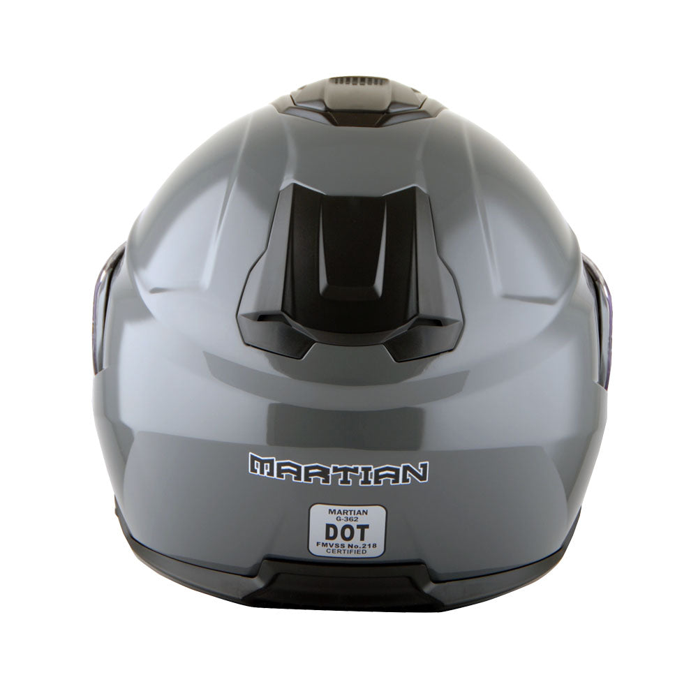 Martian Motorcycle Modular Full Face Helmet Flip up Dual Visor Golden Sun Shield: HG362