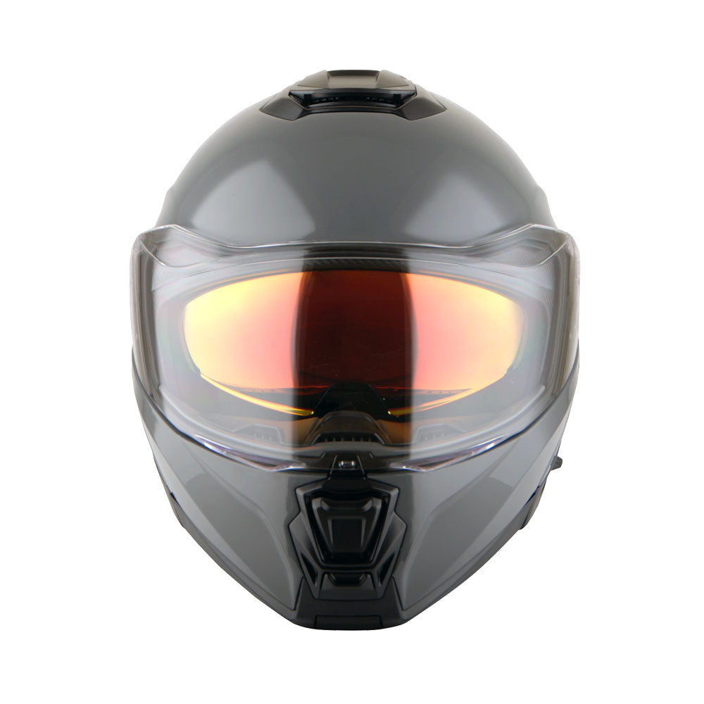 Martian Motorcycle Modular Full Face Helmet Flip up Dual Visor Golden Sun Shield: HG362