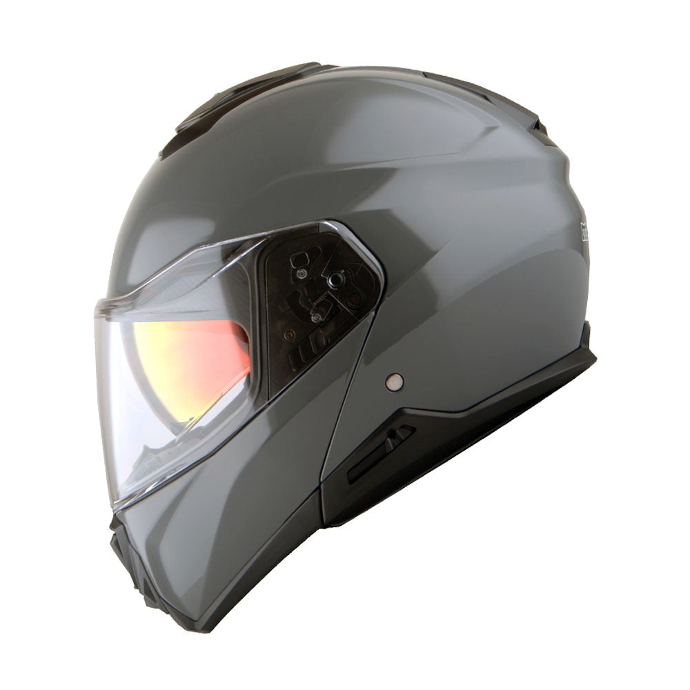 Martian Motorcycle Modular Full Face Helmet Flip up Dual Visor Golden Sun Shield: HG362