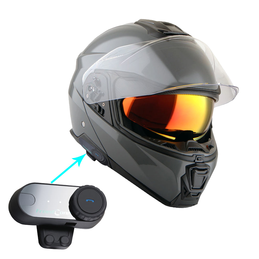 bluetooth motorcycle open face helmet Martian Motorcycle Modular Full Face Helmet Flip up Dual Visor Sun Shi – 1Storm Helmet