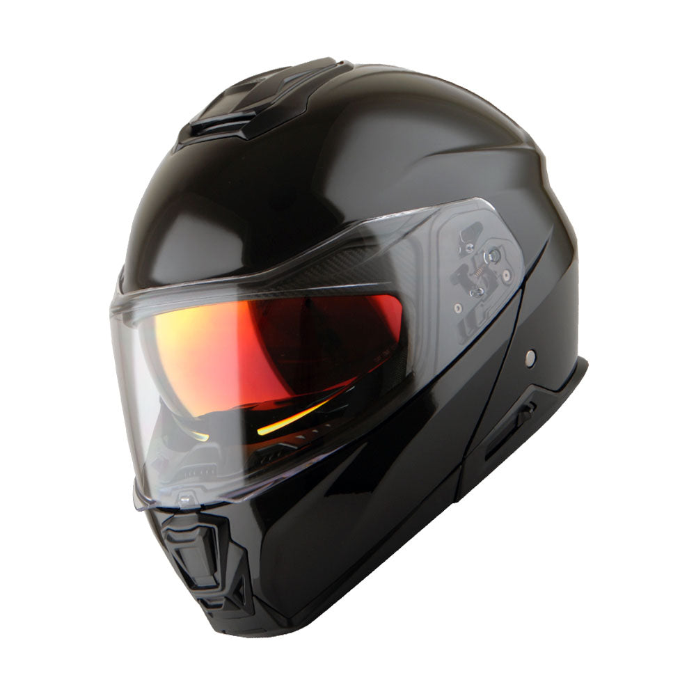 Martian Motorcycle Modular Full Face Helmet Flip up Dual Visor Golden Sun Shield: HG362