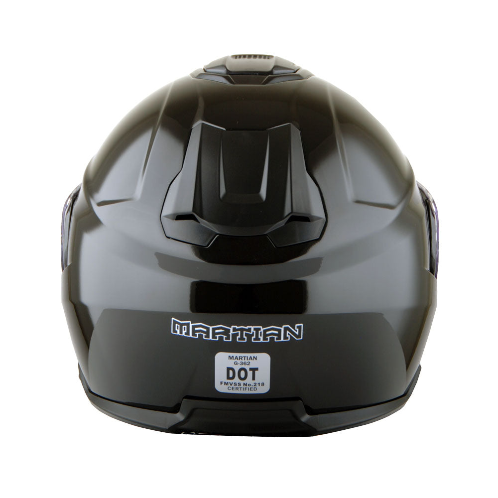 Martian Motorcycle Modular Full Face Helmet Flip up Dual Visor Sun Shield + Motorcycle Bluetooth Headset: HG362