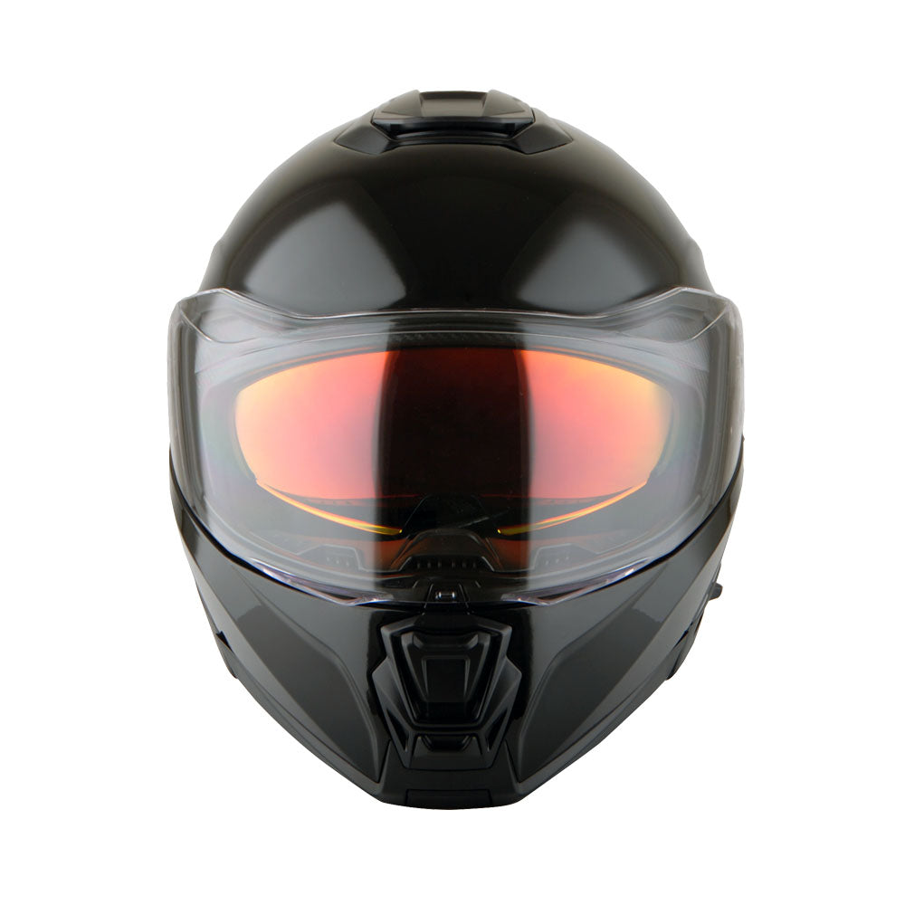 Martian Motorcycle Modular Full Face Helmet Flip up Dual Visor Sun Shield + Motorcycle Bluetooth Headset: HG362
