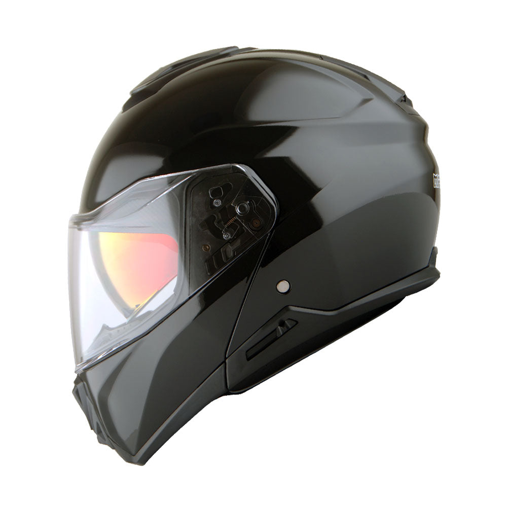 Martian Motorcycle Modular Full Face Helmet Flip up Dual Visor Sun Shield + Motorcycle Bluetooth Headset: HG362