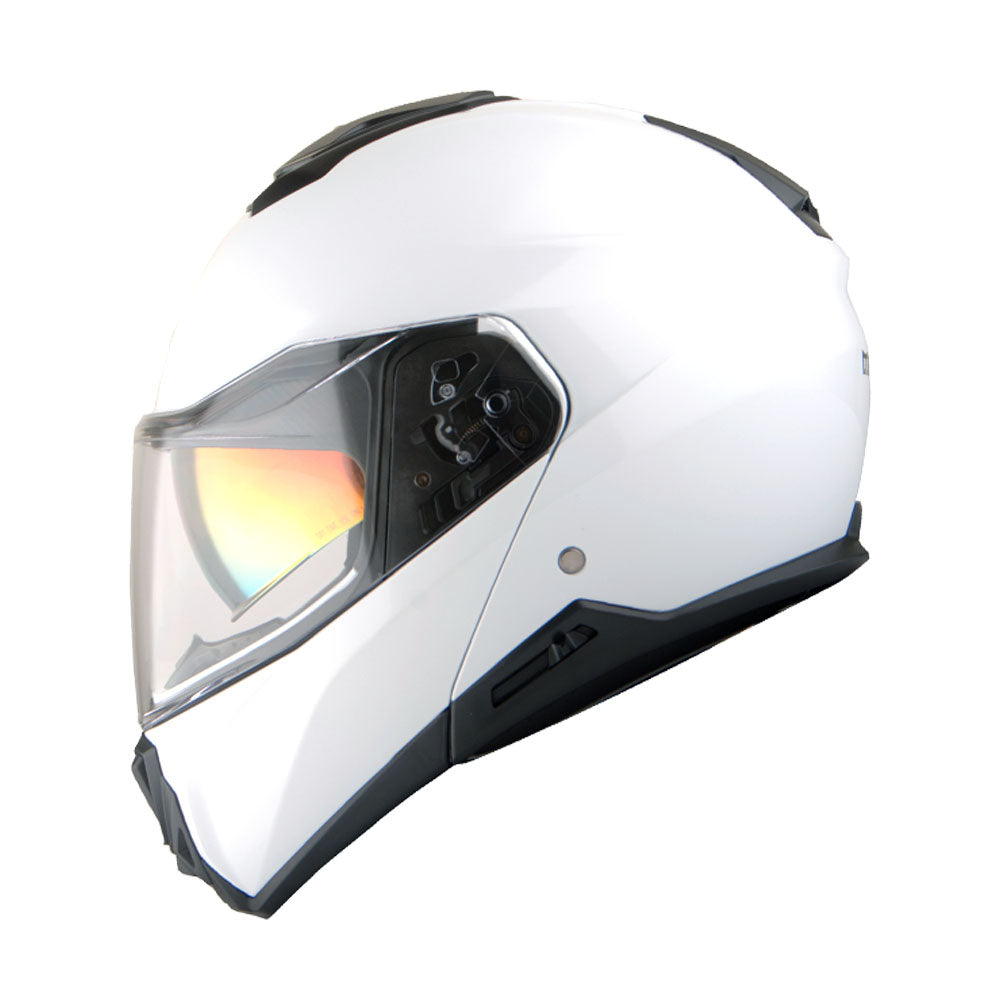Martian Motorcycle Modular Full Face Helmet Flip up Dual Visor Golden Sun Shield: HG362