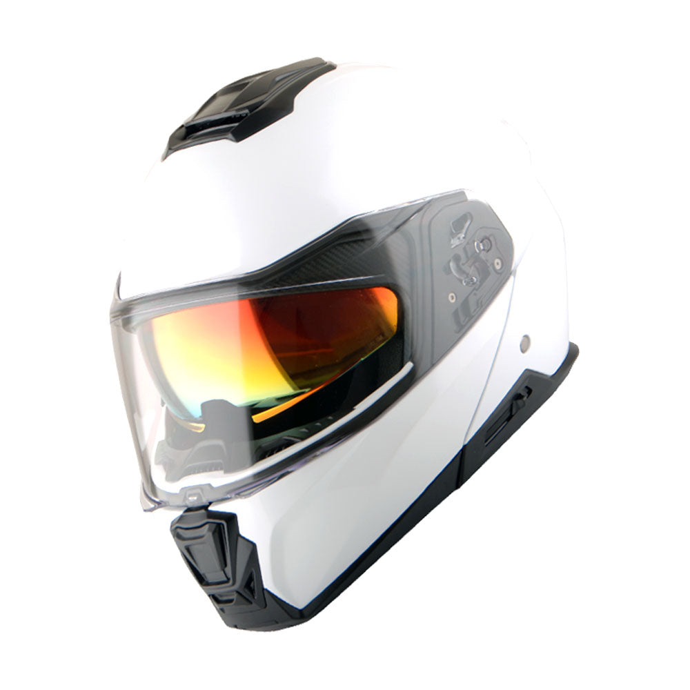 Martian Motorcycle Modular Full Face Helmet Flip up Dual Visor Sun Shield + Motorcycle Bluetooth Headset: HG362