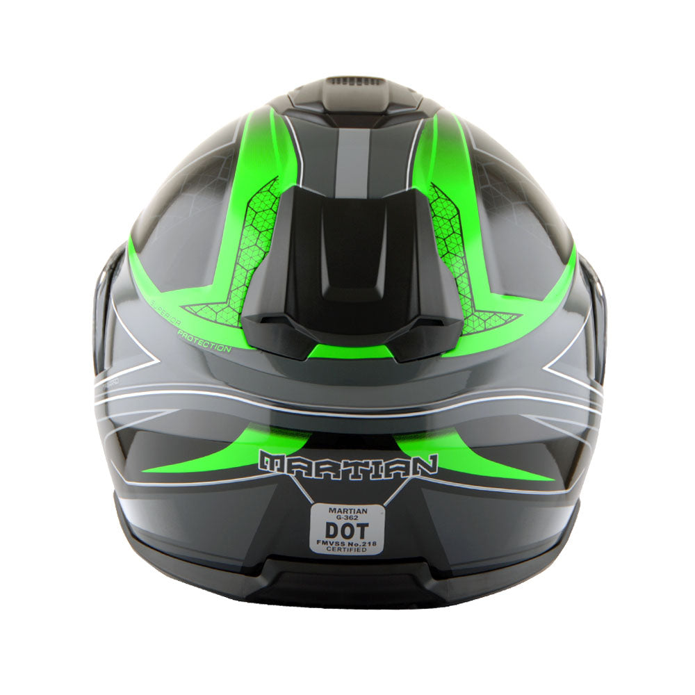 Martian Motorcycle Modular Full Face Helmet Flip up Dual Visor Sun Shield + Motorcycle Bluetooth Headset: HG362