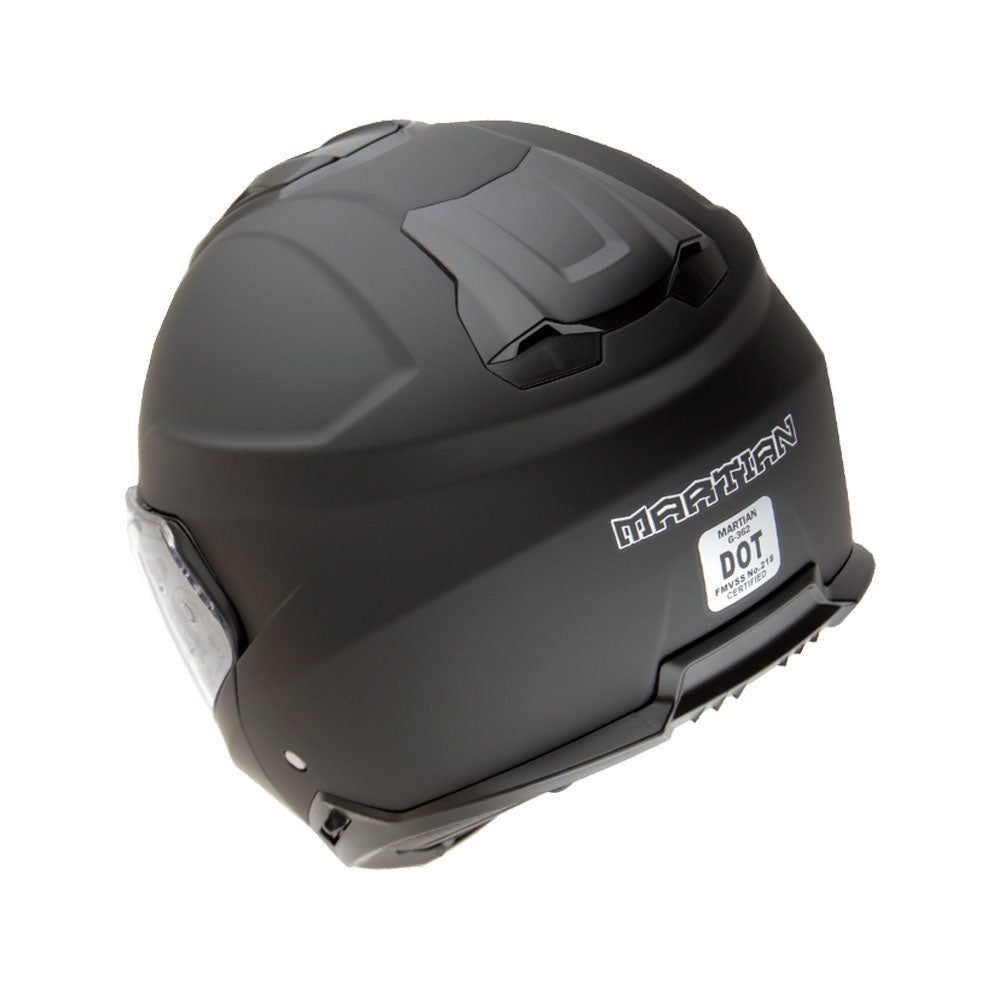 Martian Motorcycle Modular Full Face Helmet Flip up Dual Visor Sun Shield + Motorcycle Bluetooth Headset: HG362