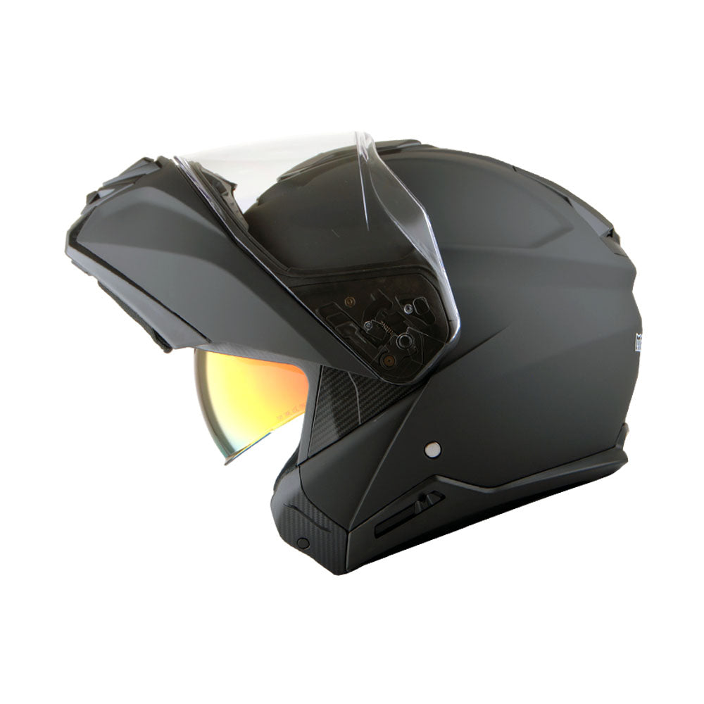 Martian Motorcycle Modular Full Face Helmet Flip up Dual Visor Sun Shield + Motorcycle Bluetooth Headset: HG362
