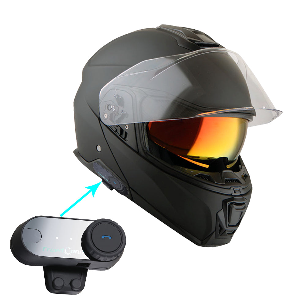 bluetooth motorcycle helmet flip face Martian Motorcycle Modular Full Face Helmet Flip up Dual Visor Sun Shi – 1Storm Helmet
