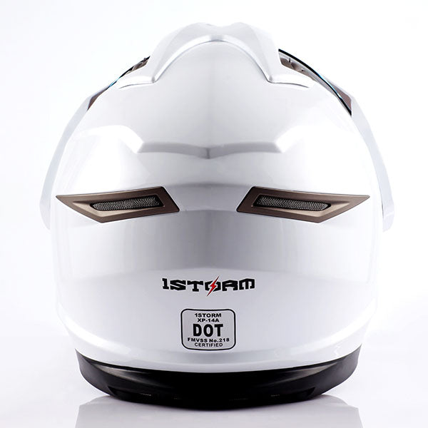 1Storm Dual Sport Helmet Motorcycle HGXP14A Full Face Motocross Off Road Bike + Motorcycle Bluetooth Headset