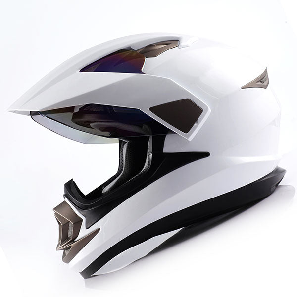 1Storm Dual Sport Helmet Motorcycle HGXP14A Full Face Motocross Off Road Bike + Motorcycle Bluetooth Headset