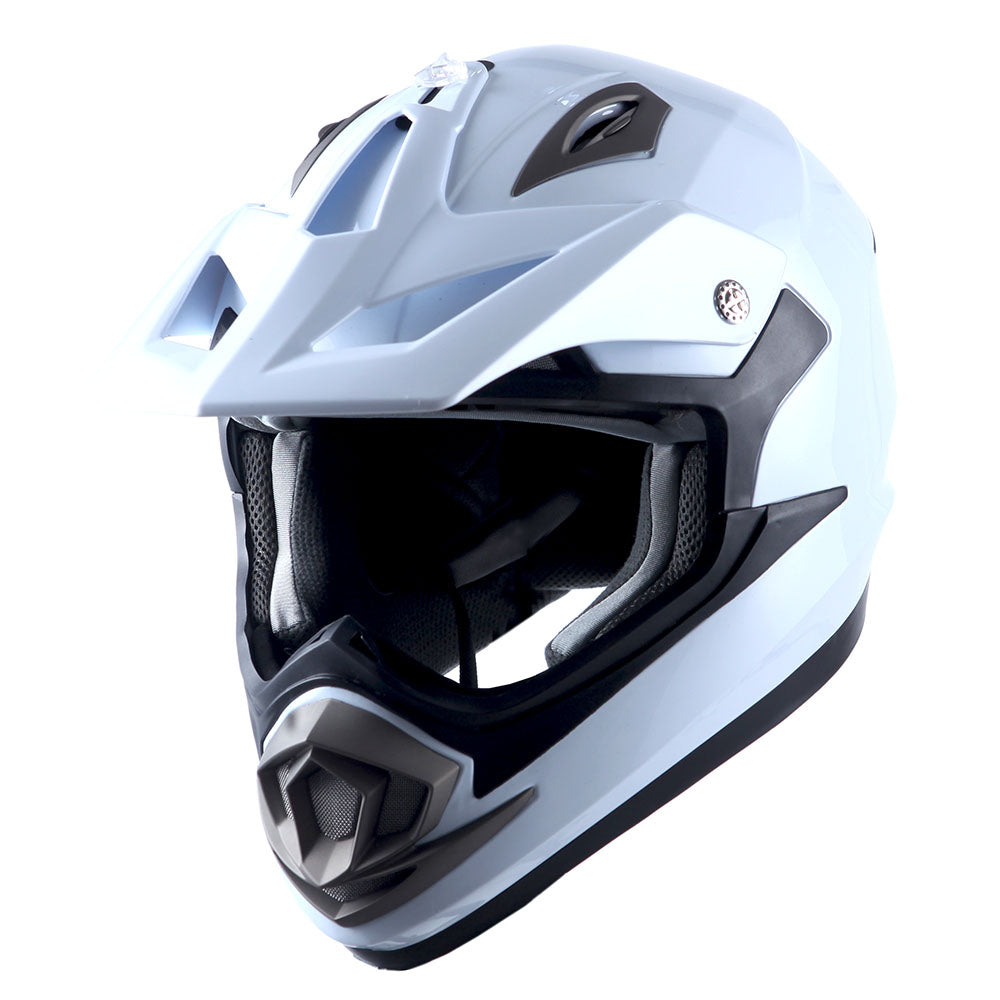 1Storm Adult Motocross Helmet Off Road MX BMX ATV Dirt Bike Mechanic HGXP14B + Motorcycle Bluetooth Headset