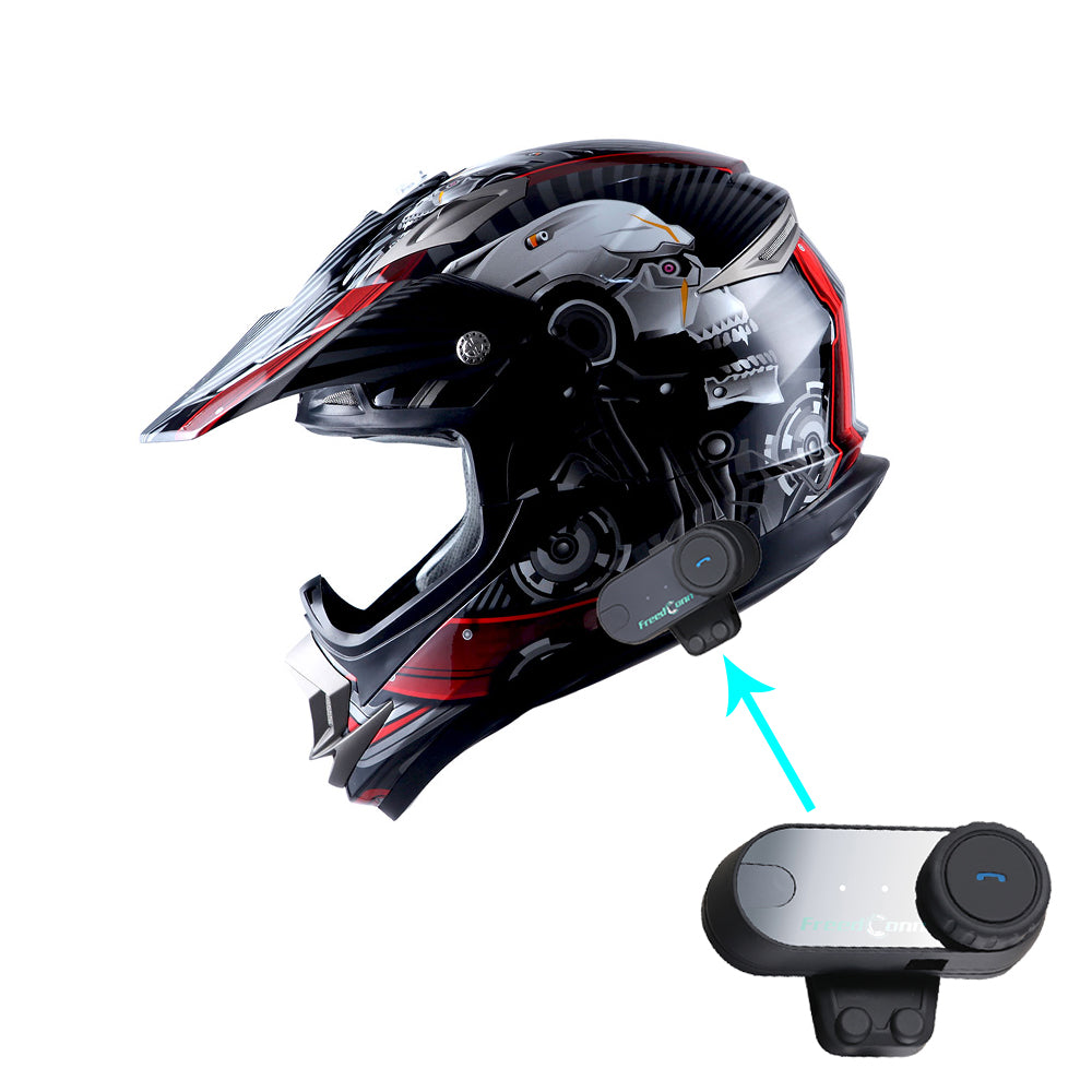 Skull store atv helmet