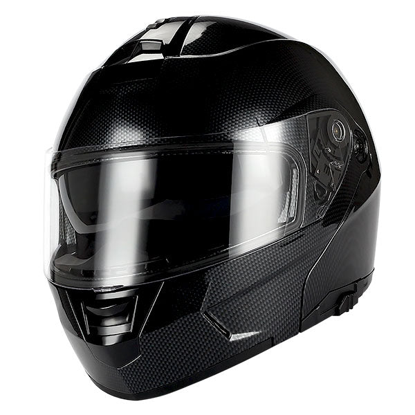 1Storm Motorcycle Street Bike Modular/Flip up Dual Visor Sun Shield Full Face Helmet: HJA119