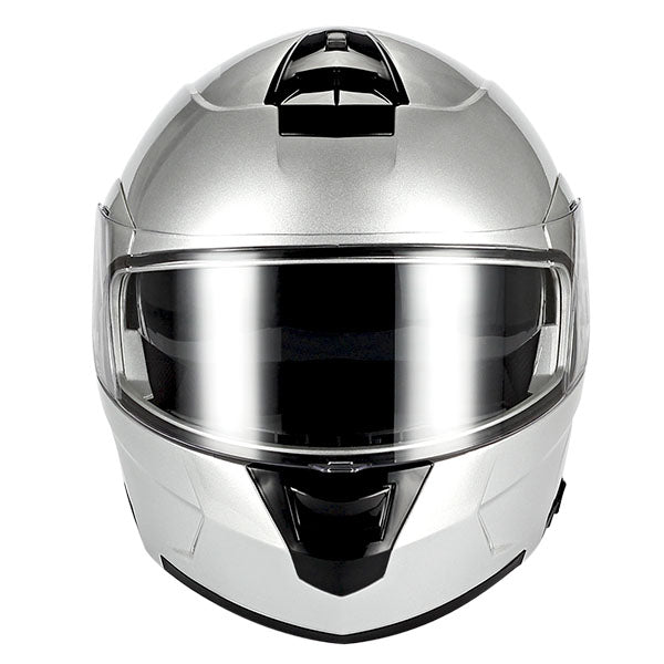 1Storm Motorcycle Street Bike Modular/Flip up Dual Visor Sun Shield Full Face Helmet: HJA119