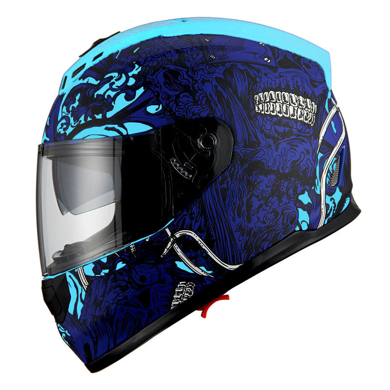 Zorax Safari Full Face Motorcycle Helmet - Matt Black/Pink, Double Visor, ECE 22.06 Approved, Size S