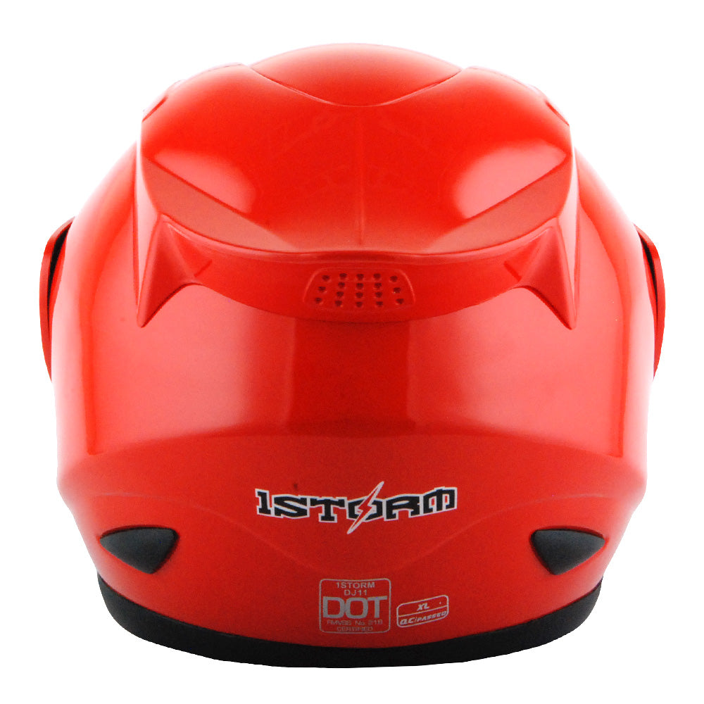 1Storm Motorcycle Bike Full Face Helmet Mechanic HJDJ11 + Motorcycle Bluetooth Headset