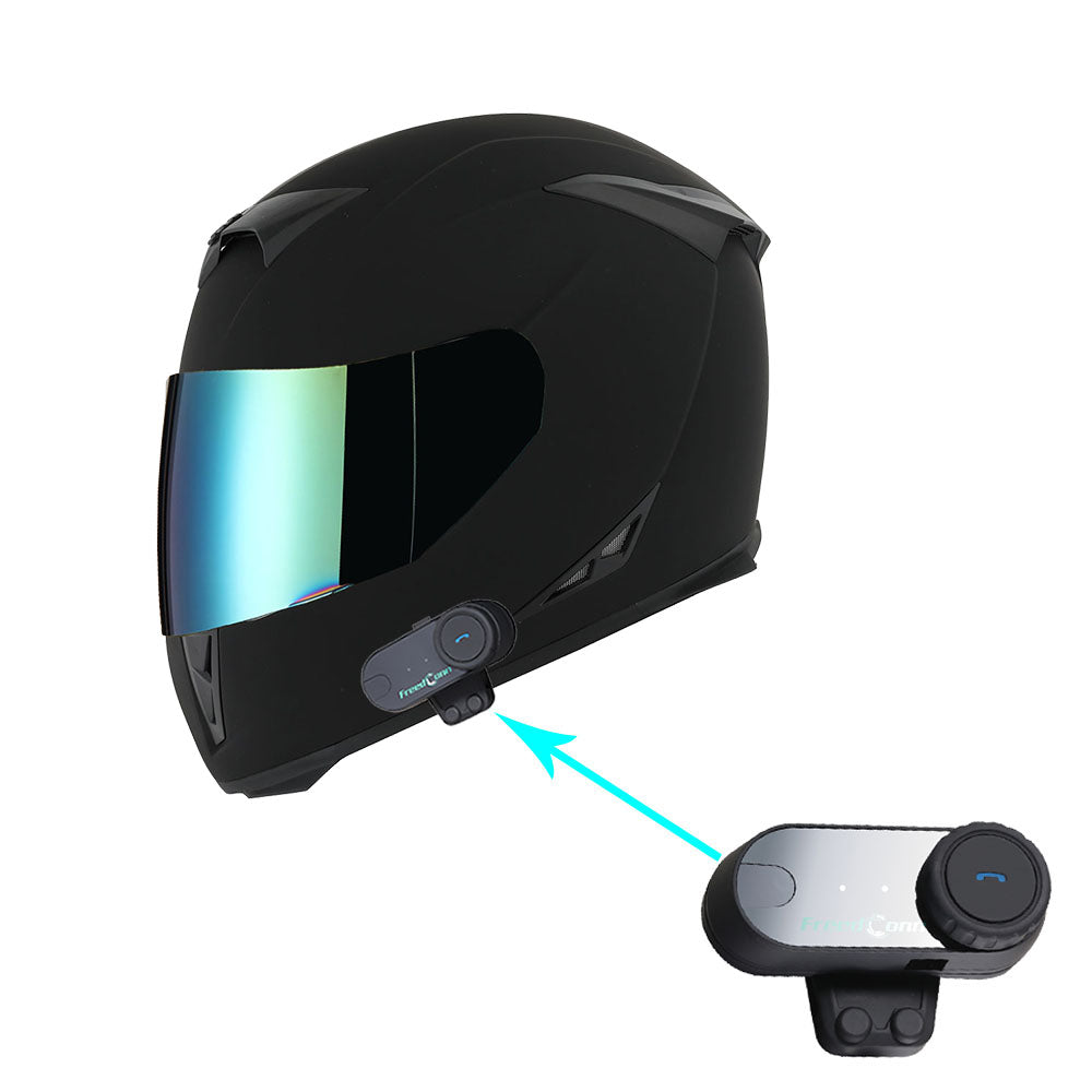 bluetooth dot motorcycle helmet 1Storm Motorcycle Full Face Helmet Skull King HJK311 Matt Black + One – 1Storm Helmet