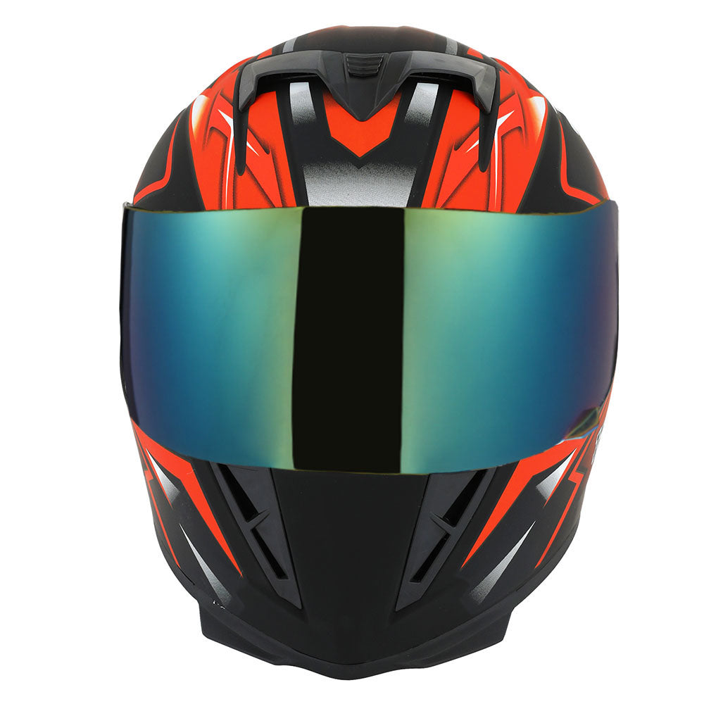 1Storm Motorcycle Full Face Helmet Skull King + One Extra