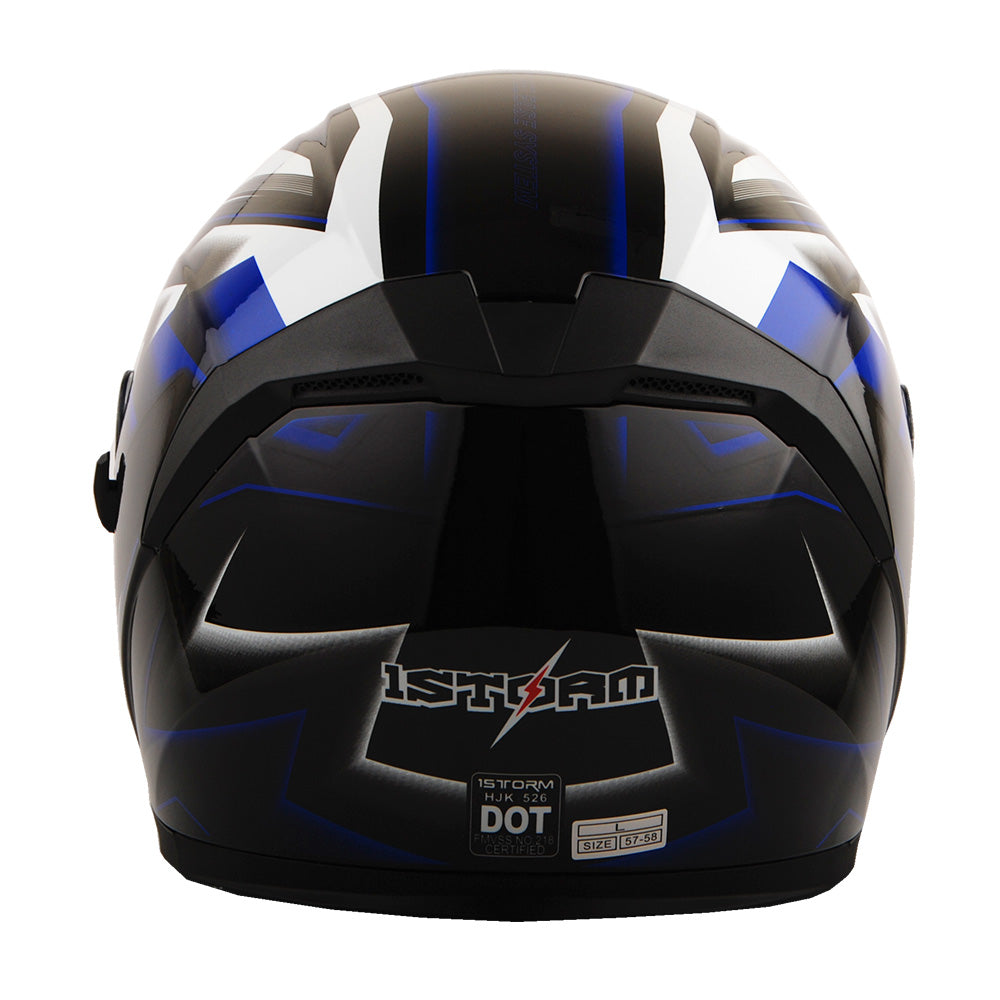 1Storm Motorcycle Open Face Helmet Scooter ClassicL Knight Bike Dual Lens/Sun Visor: HJK526
