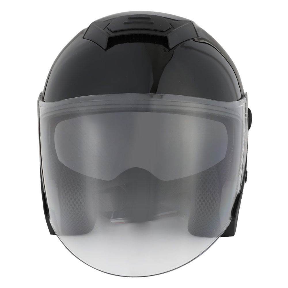 1Storm Motorcycle Open Face Helmet Scooter ClassicL Knight Bike Dual Lens/Sun Visor: HJK526