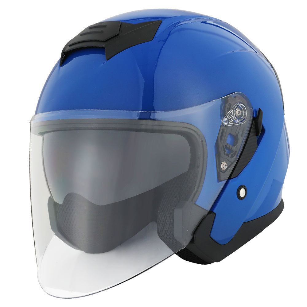 1Storm Motorcycle Open Face Helmet Scooter ClassicL Knight Bike Dual Lens/Sun Visor: HJK526 Matt Black / L( 57-58 cm 22.4/22.8 Inch ) 1Storm Motorcycle Open Face Helmet Scooter ClassicL Knight Bike Dual Lens/Sun Visor: HJK526 Matt Black / L( 57-58 cm 22.4/22.8 Inch )