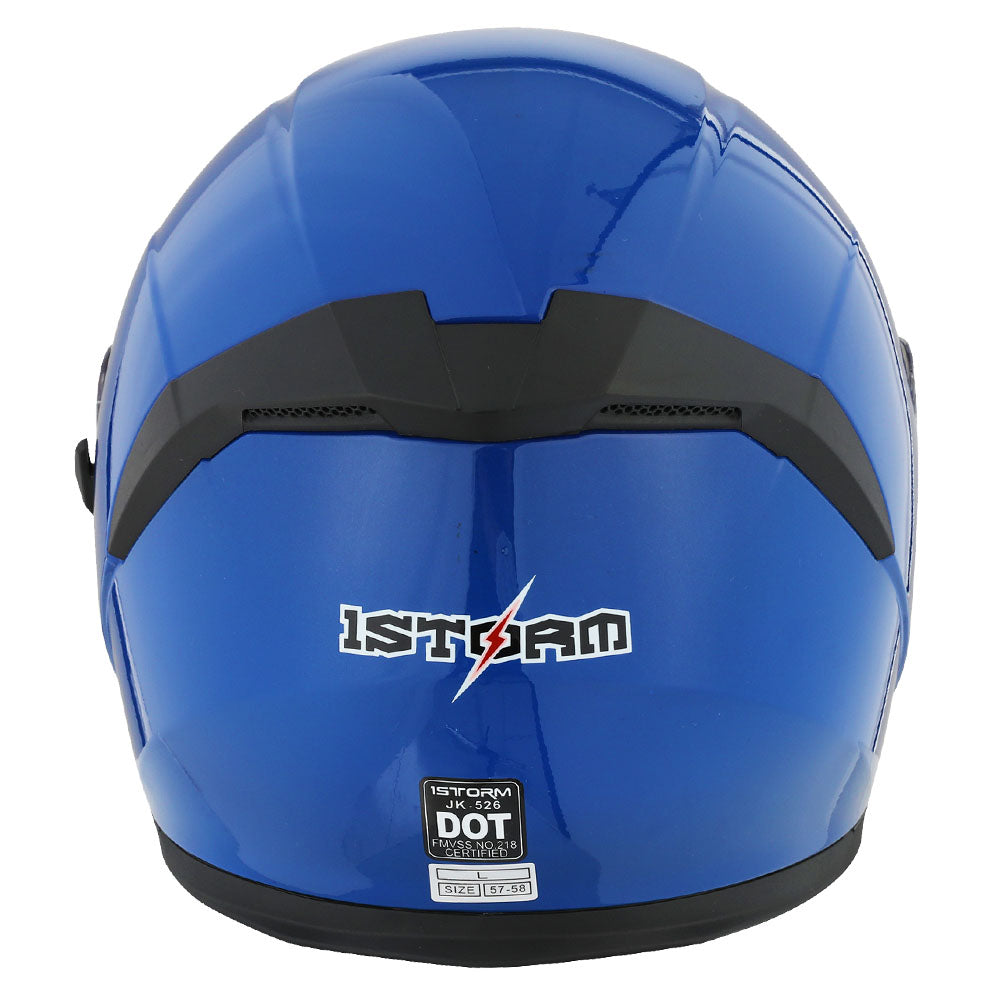 1Storm Motorcycle Open Face Helmet Scooter ClassicL Knight Bike Dual Lens/Sun Visor: HJK526