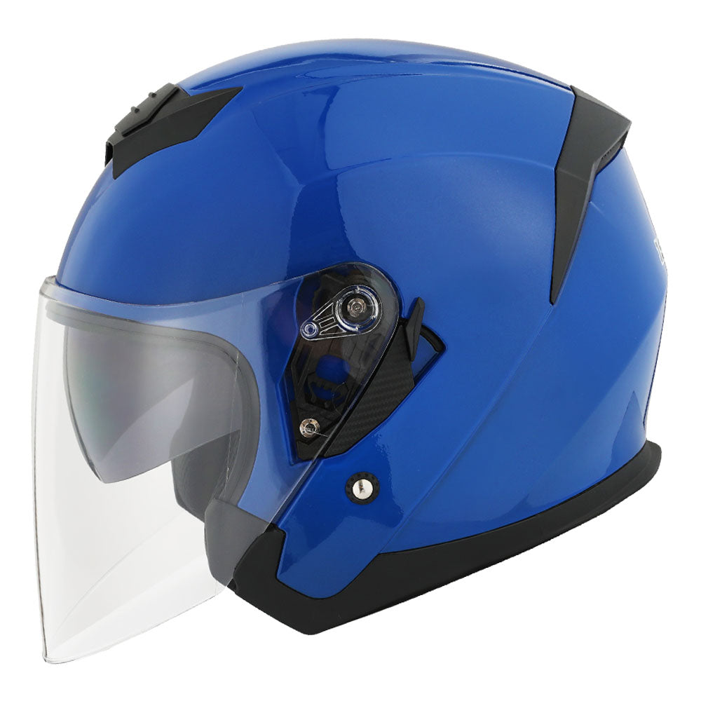 1Storm Motorcycle Open Face Helmet Scooter ClassicL Knight Bike Dual Lens/Sun Visor: HJK526 Glossy White / L( 57-58 cm 22.4/22.8 Inch ) 1Storm Motorcycle Open Face Helmet Scooter ClassicL Knight Bike Dual Lens/Sun Visor: HJK526 Glossy White / L( 57-58 cm 22.4/22.8 Inch )