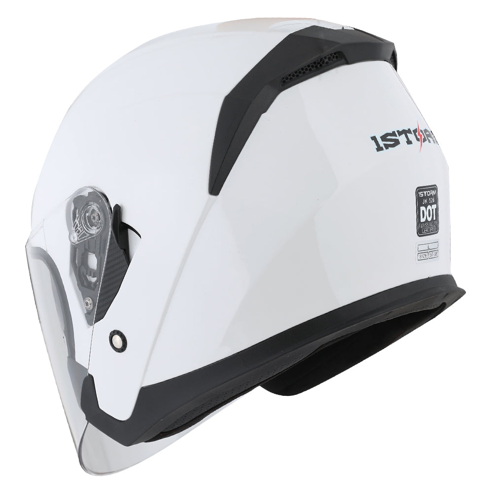 1Storm Motorcycle Open Face Helmet Scooter Classical Knight Bike Dual Lens/Sun Visor + Motorcycle Bluetooth Headset: HJK526