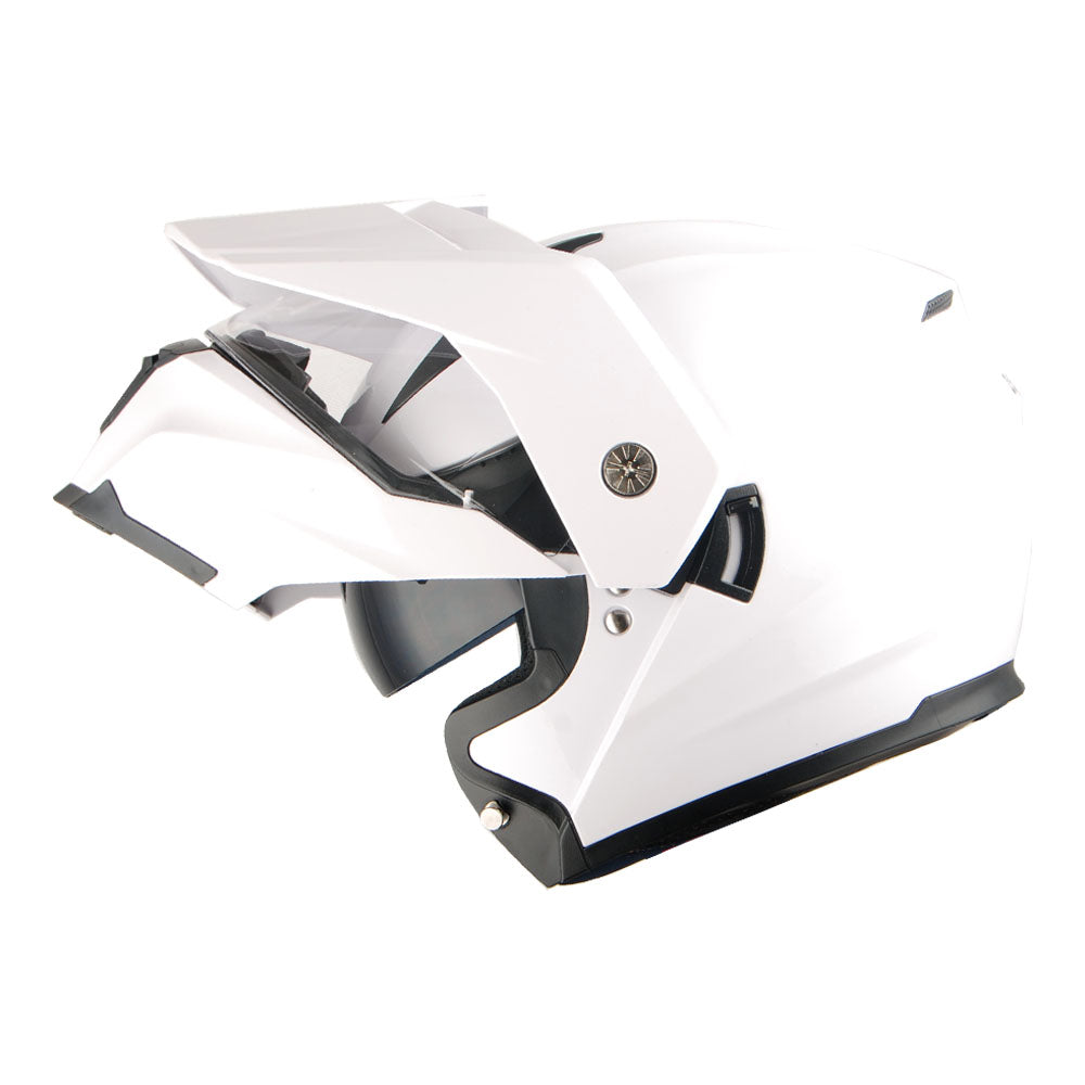 1Storm Motorcycle Dual Sport Modular Flip up Full Face Helmet Dual Visor: HJK910 DSPORT