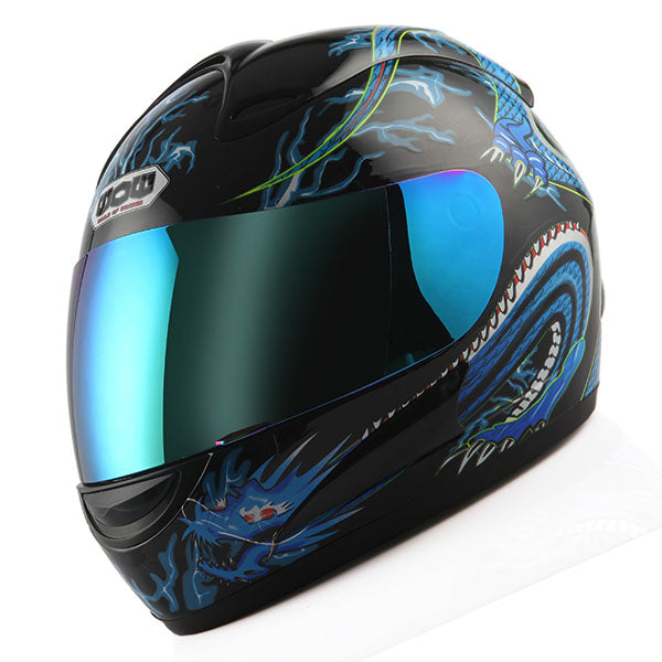 WOW Motorcycle Full Face Helmet Street Bike: HJM