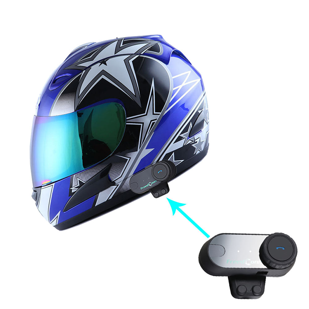 WOW Motorcycle HJM Street Bike Full Face Helmet + Motorcycle Bluetooth – 1Storm Helmet