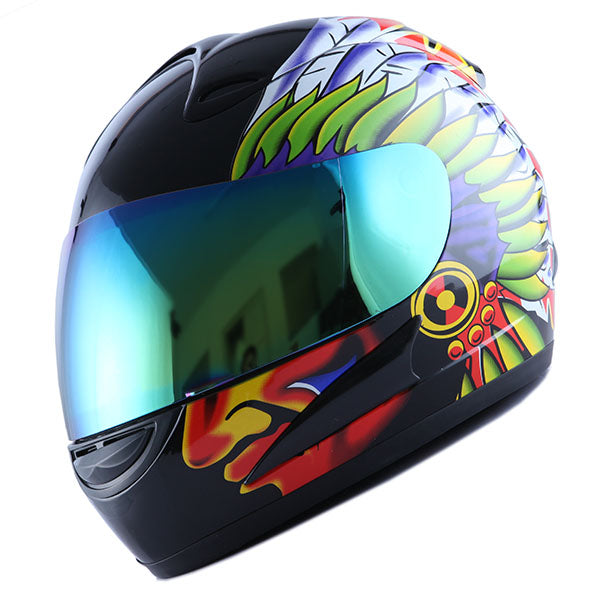 WOW Motorcycle Full Face Helmet Street Bike: HJM