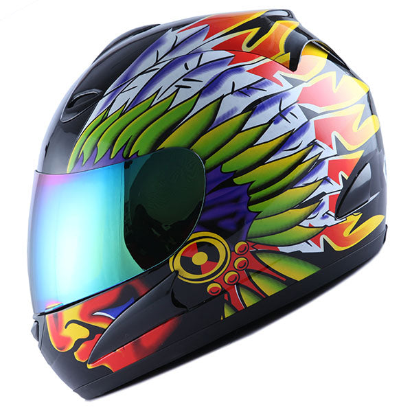 WOW Motorcycle Full Face Helmet Street Bike: HJM