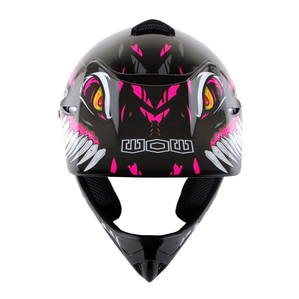 WOW Youth Kids Motocross BMX MX ATV Dirt Bike Helmet HJOY_D Dragon