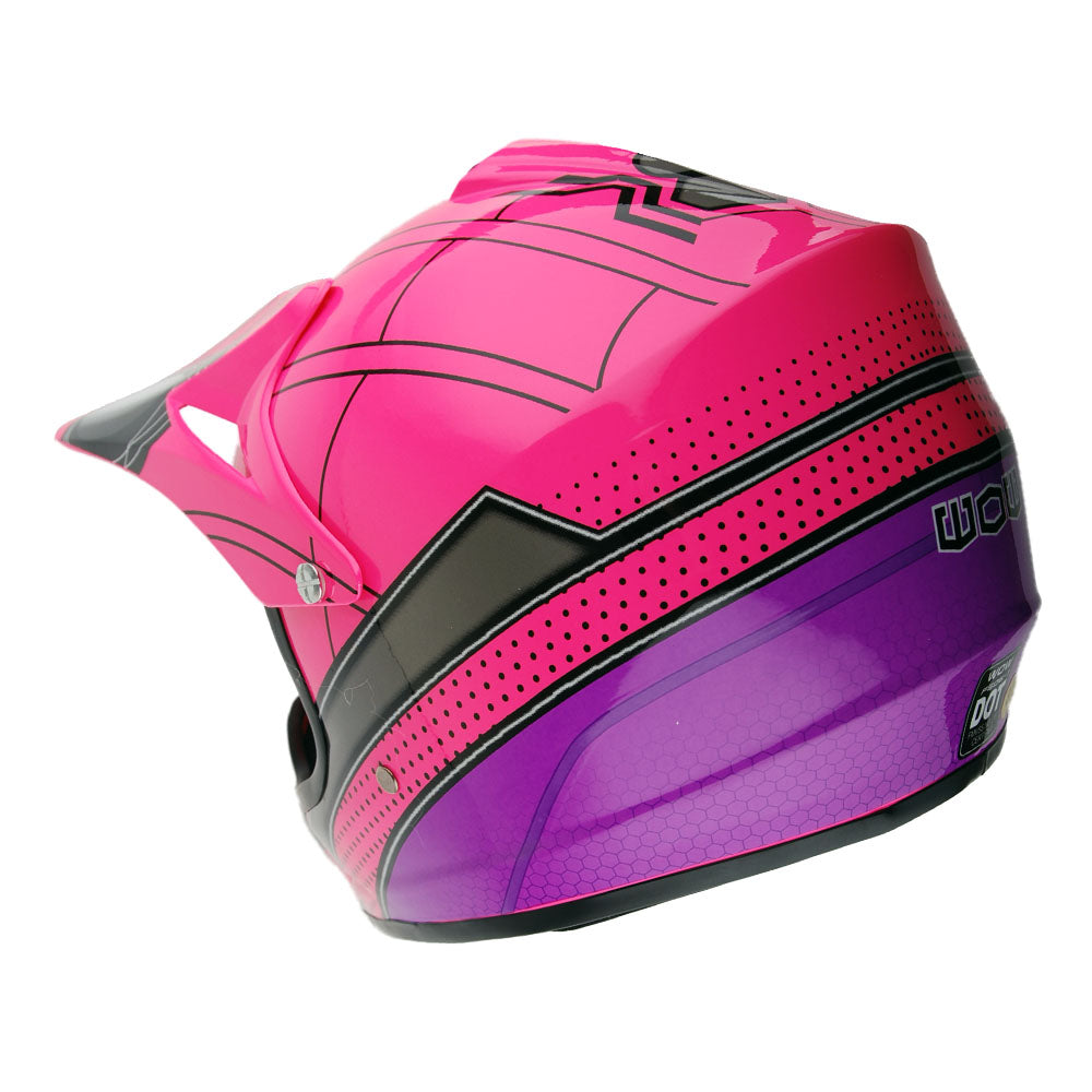 WOW Youth Kids Motocross BMX MX ATV Dirt Bike Helmet Spider Spider Web: HJOY