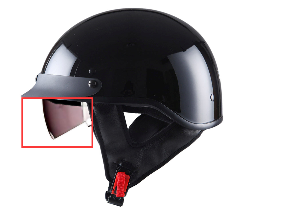 Motorcycle helmet deals shield