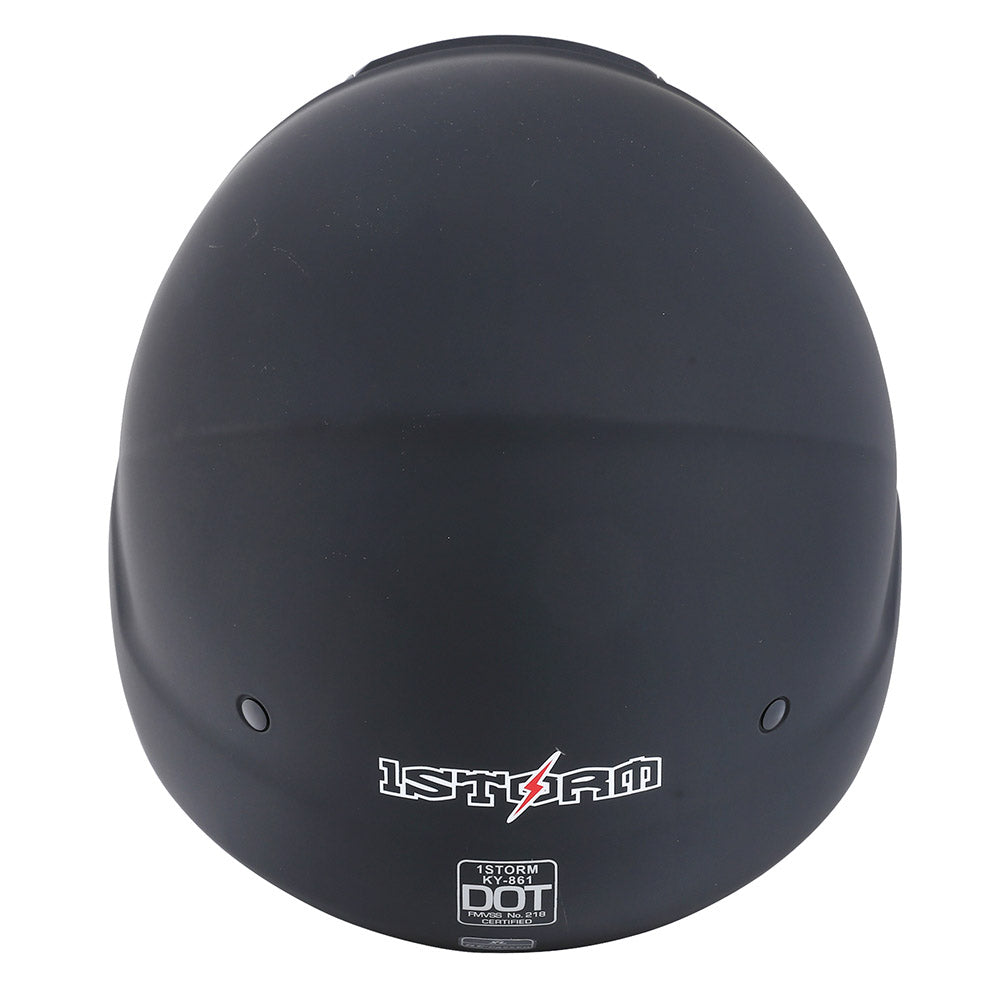 1Storm Open Face Motorcycle Helmet With Bluetooth Headset – DOT Certified, Dual Lens, HJK526