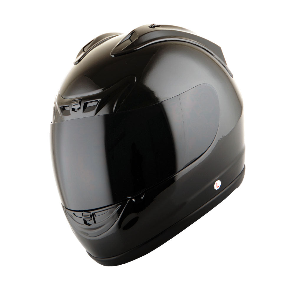 1Storm New Motorcycle JH901 Bike Full Face Helmet + One Extra Clear Shield + Motorcycle Bluetooth Headset Z Bluetooth Matt Black / XL(61-62 cm 23.8